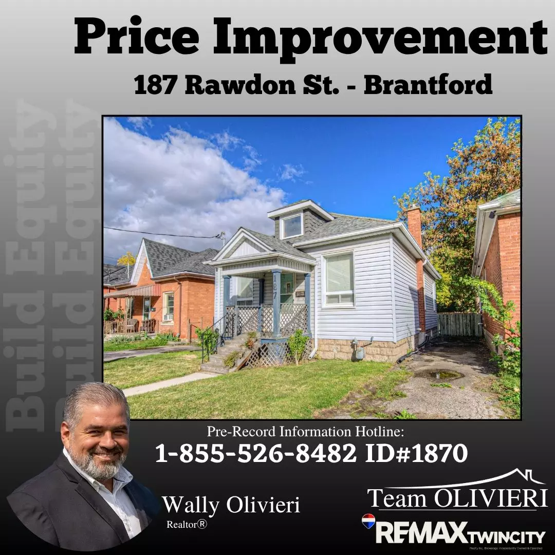Price Improvement: Brantford Bungalow with Updates, Yard Space, and Central Convenience